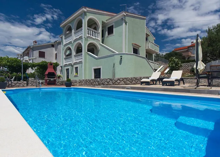 Family-friendly With Swimming Pool Punat, Krk - 5345 Apartament