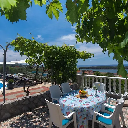 Family-friendly With Swimming Pool Punat, Krk - 5345 Apartmán