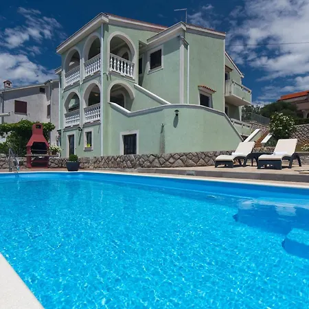 Family-friendly With Swimming Pool Punat, Krk - 5345 Apartamento